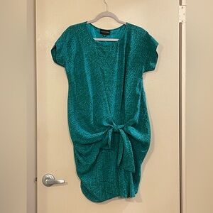 COREY LYNN CALTER Silk Print Tie Side Dress